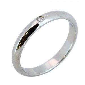 Cartier Classic Wedding Ring, 1PD, Pt950 Platinum, Diamond, #48, Women's